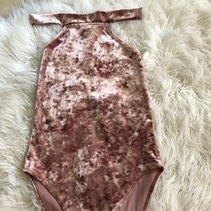 Velvet bodysuit